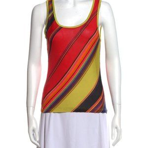 KENZO Striped Scoop Neck Top Size S/M